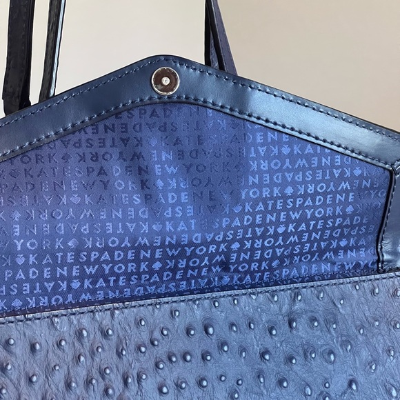 Kate Spade Ostrich Embossed Leather Tote - Picture 4 of 8